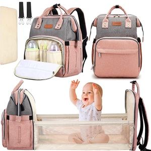 Diaper Bag Backpack w/ Changing Pad & Stroller Straps